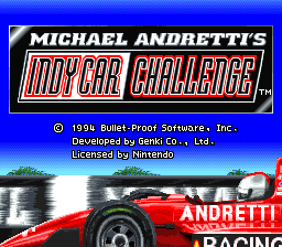 Michael Andretti's IndyCar Challenge (USA) Title Screen